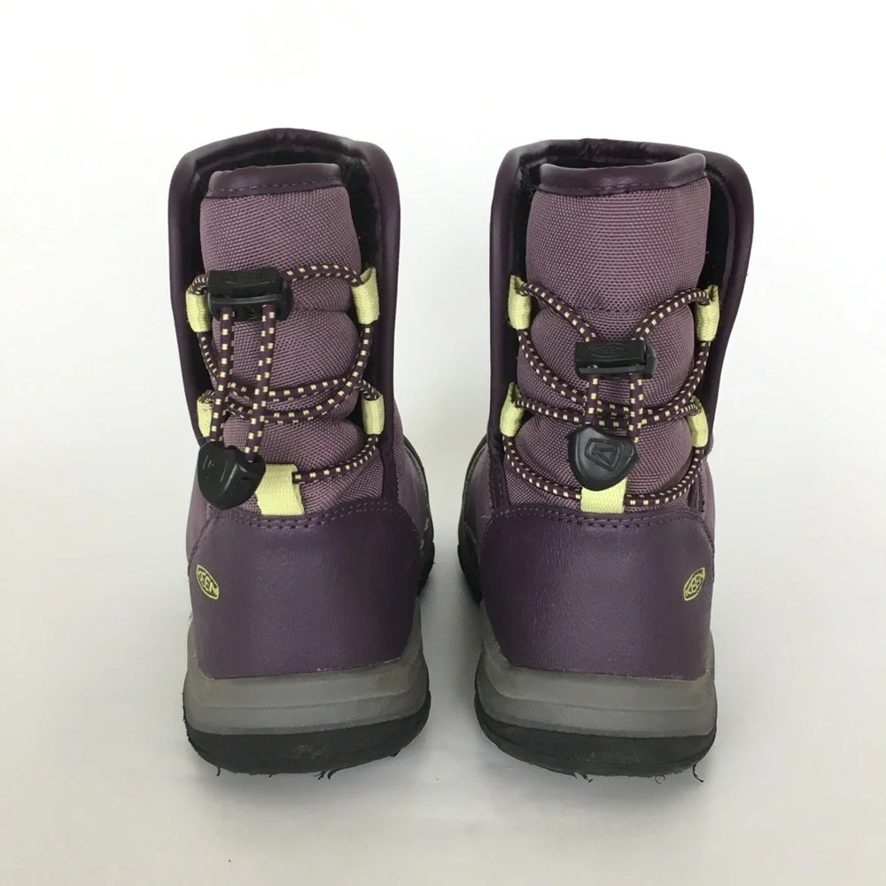 Keen Girls Purple Puffrider Keen-Dry Waterproof Insulated Winter Snow Boots Sz10